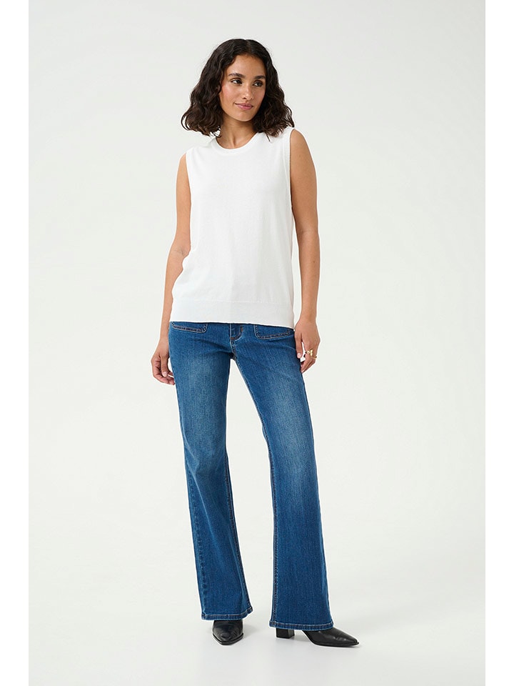 Kaffe Bezrękawnik w kolorze białym rozmiar: XL