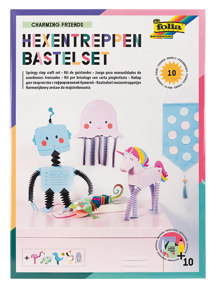 folia PAPER Zestaw "Hexentreppen - Charming friends" do rękodzieła rozmiar: onesize