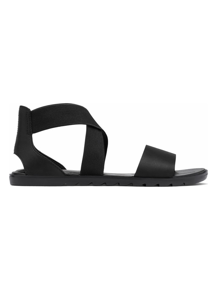 Sorel Skórzane sandały "Ella II" w kolorze czarnym rozmiar: 38,5