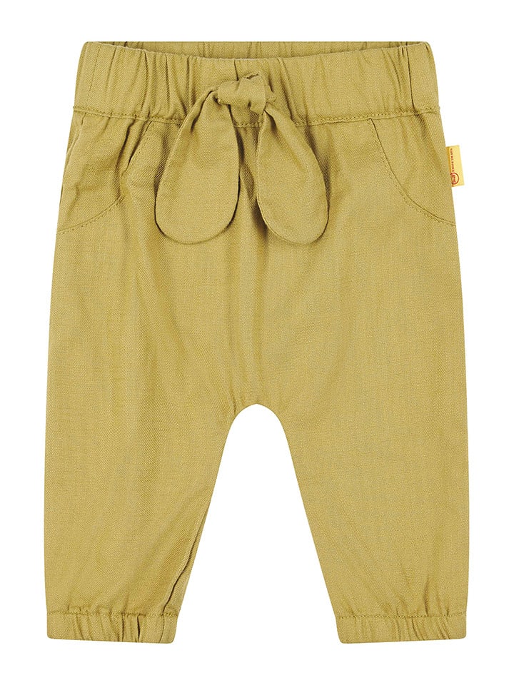 Steiff Spodnie dresowe w kolorze jasnobrązowym rozmiar: 74