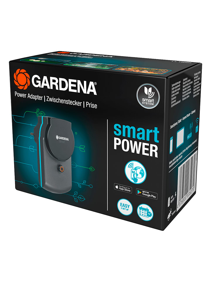 Gardena Wtyczka adaptera "smart Power" w kolorze szarym - 6,5 x 11,9 cm rozmiar: onesize