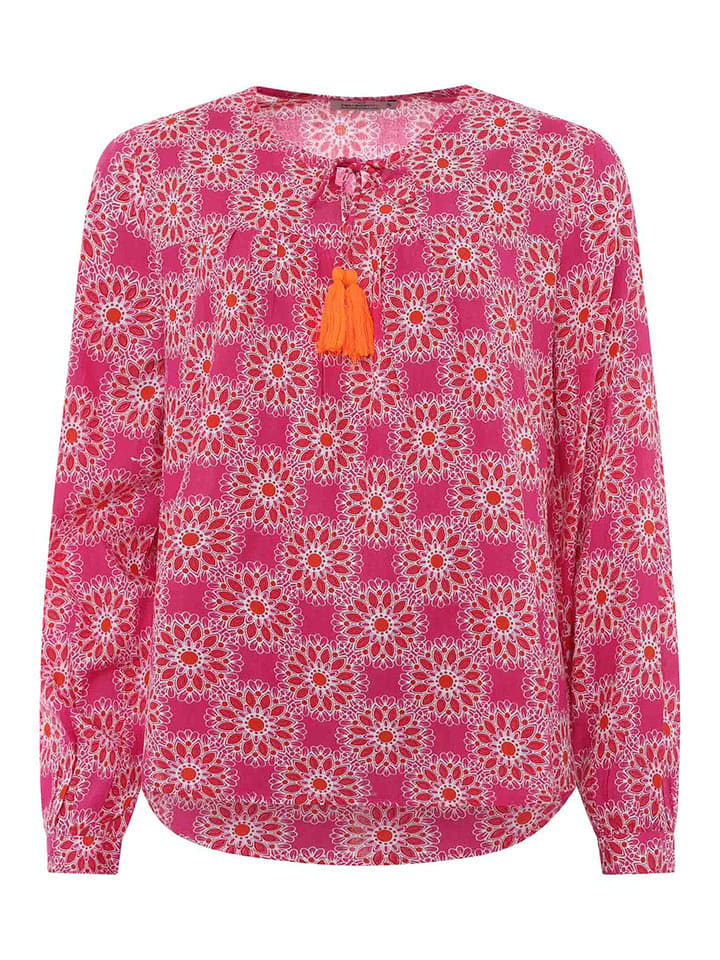 Zwillingsherz Bluzka "Mandala" w kolorze różowym rozmiar: L/XL