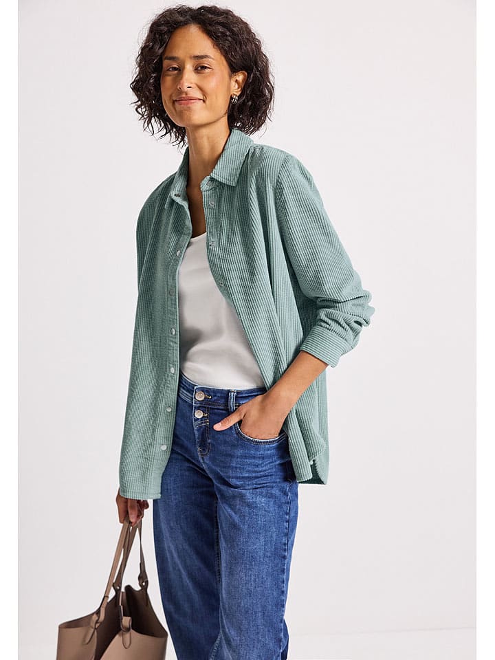 Street One Koszula sztruksowa w kolorze miętowym rozmiar: 44