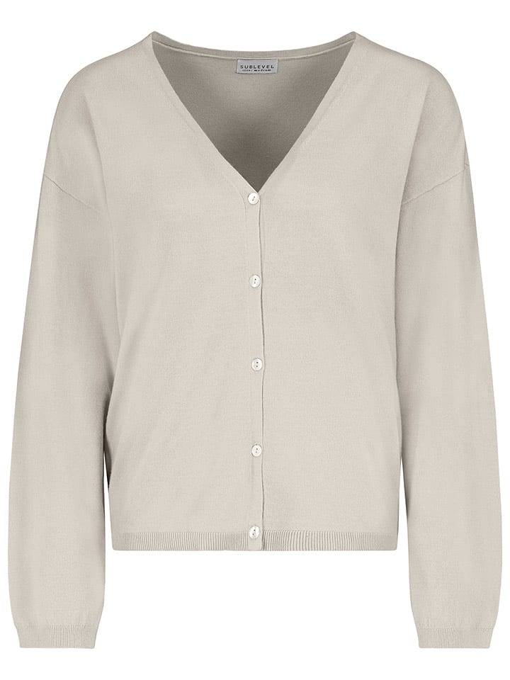 Sublevel Kardigan w kolorze kremowym rozmiar: M/L