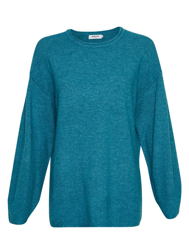 MOSS COPENHAGEN Sweter "Juvia" w kolorze niebieskim rozmiar: S/M