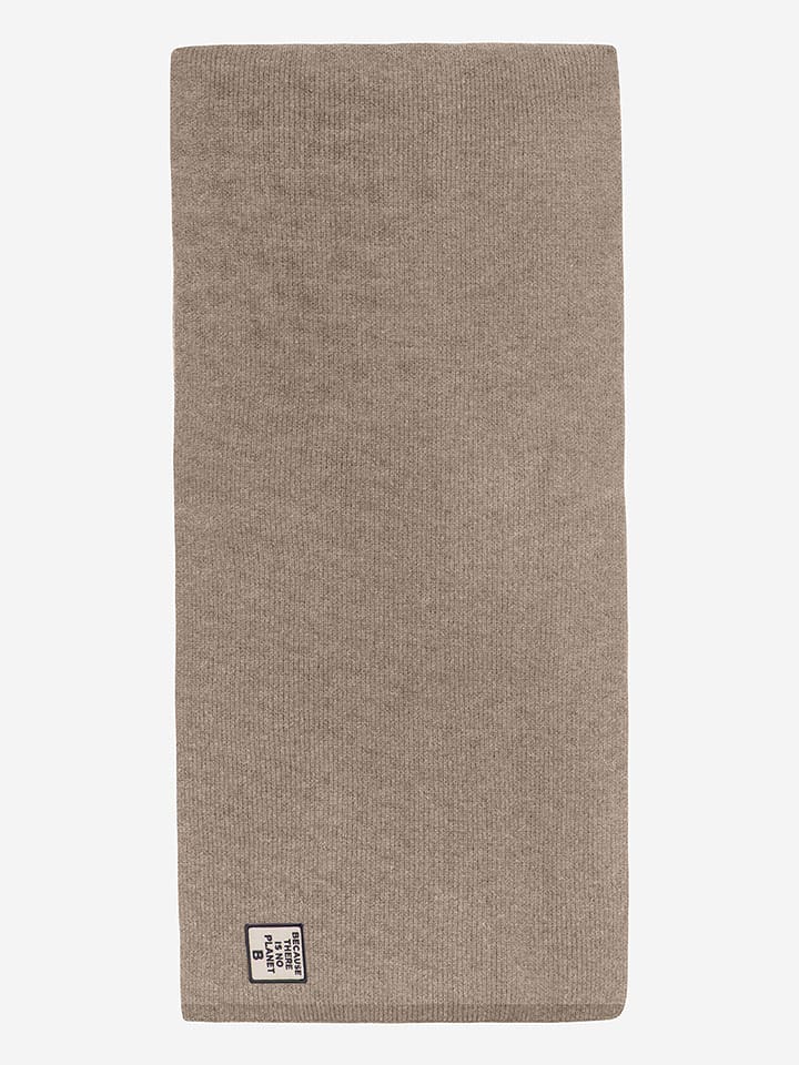 Ecoalf Wełniany szal w kolorze beżowym - 184 x 42 cm rozmiar: onesize