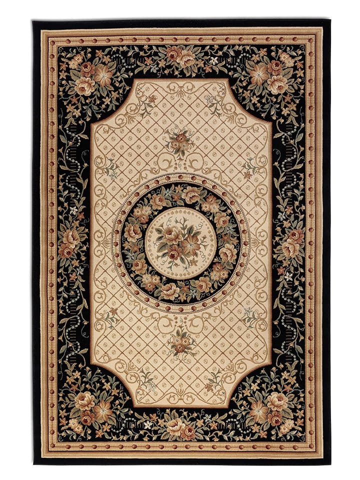 Nouristan Dywan "Adraskan" w kolorze czarno-kremowym rozmiar: 80x240 cm