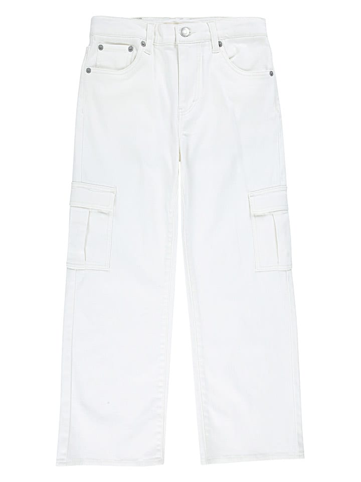 Levi's Kids Bojówki dżinsowe "'94 - Baggy" w kolorze białym rozmiar: 152