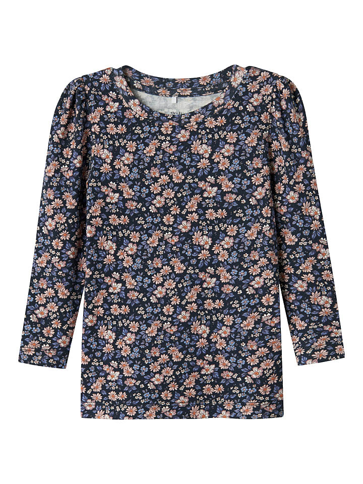 name it Koszulka "Foalia" w kolorze jasnoróżowo-granatowym rozmiar: 122/128