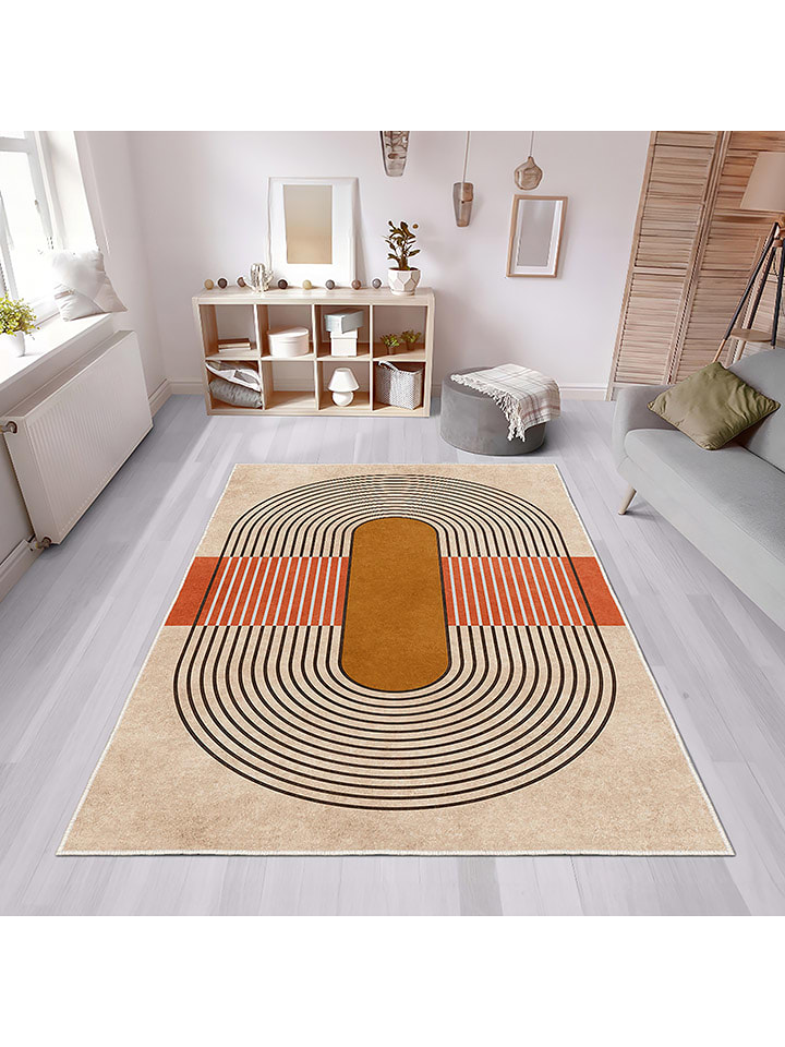 CARPET DIEM Dywan w kolorze czerwono-beżowo-jasnobrązowym rozmiar: 180x280 cm