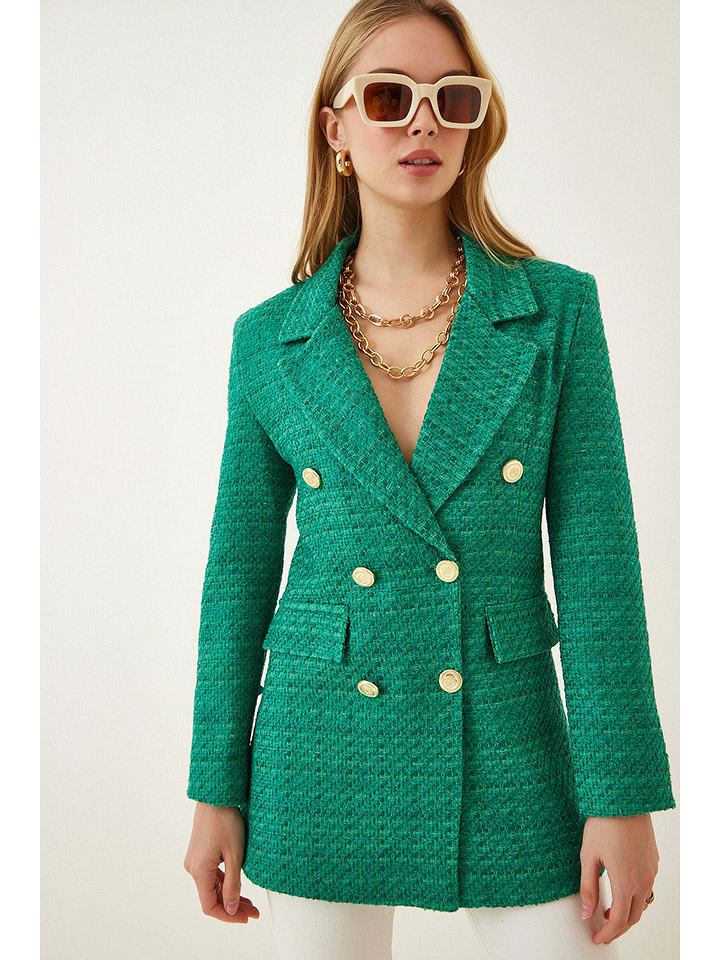 Hapiness Istanbul Blezer w kolorze zielonym rozmiar: 36