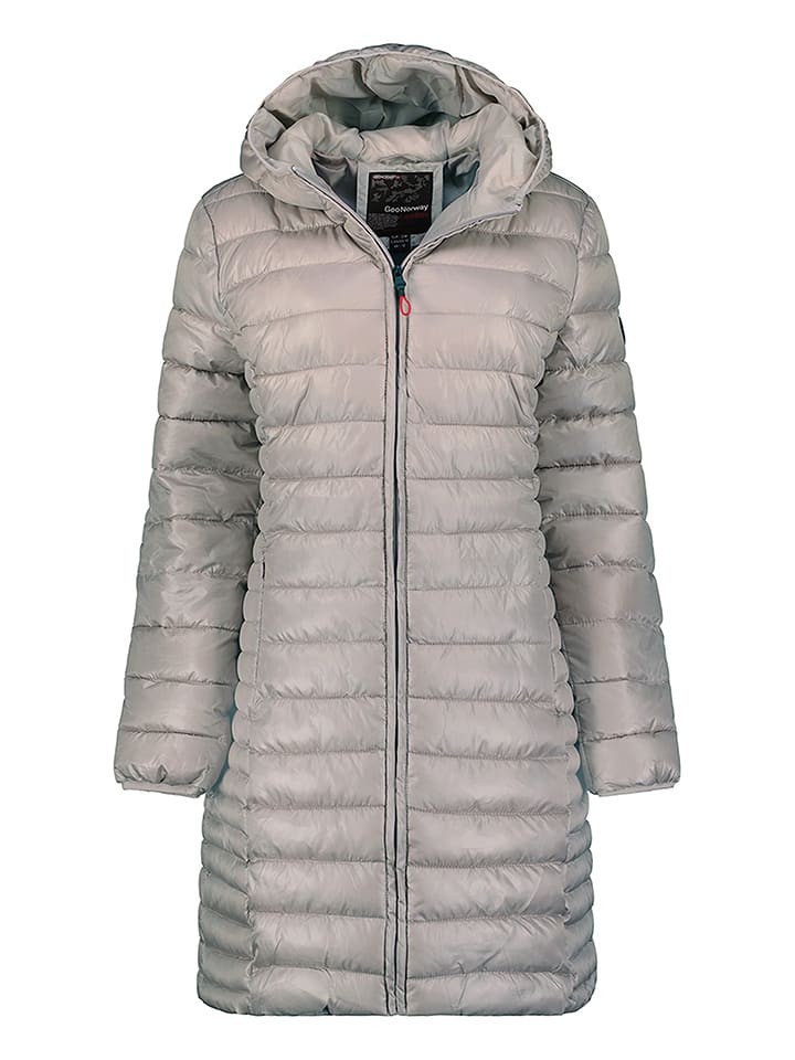 Geographical Norway Płaszcz pikowany "Annecy" w kolorze szarym rozmiar: 152