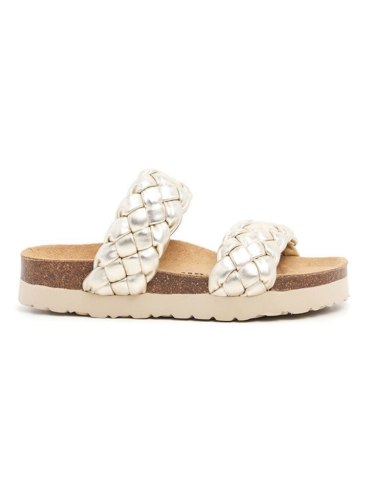 billowy Klapki w kolorze złotym rozmiar: 39