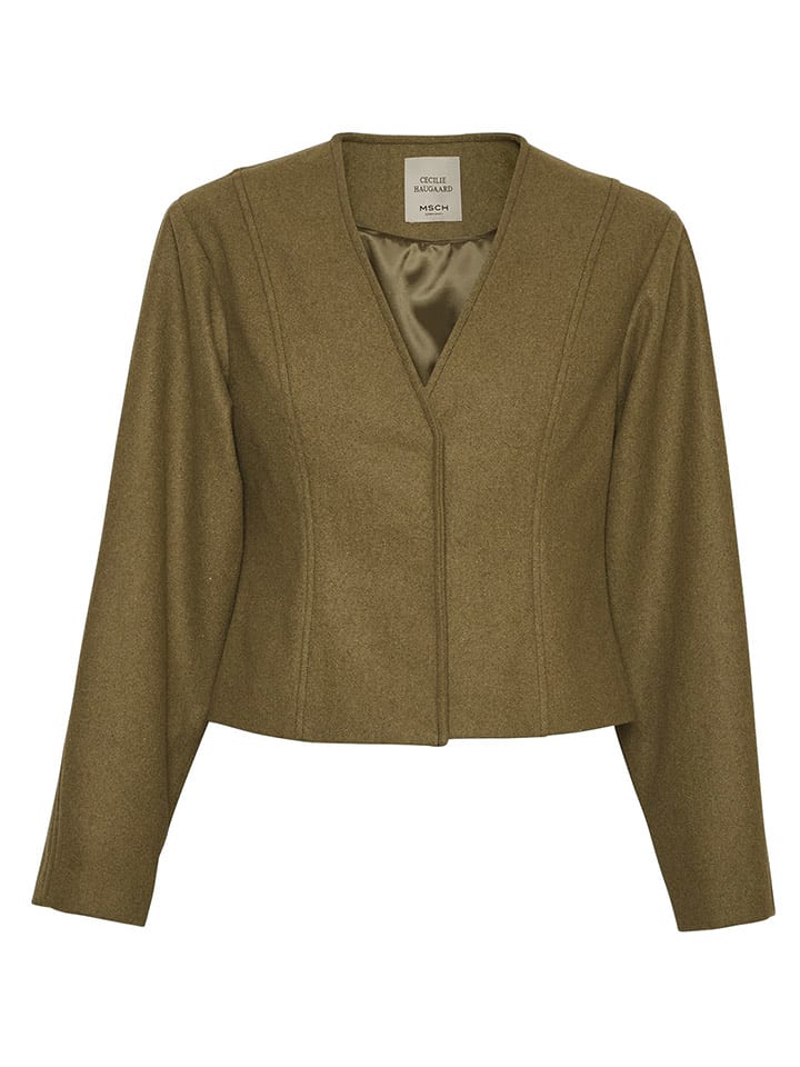 MOSS COPENHAGEN Blezer "Isabelle" w kolorze khaki rozmiar: M