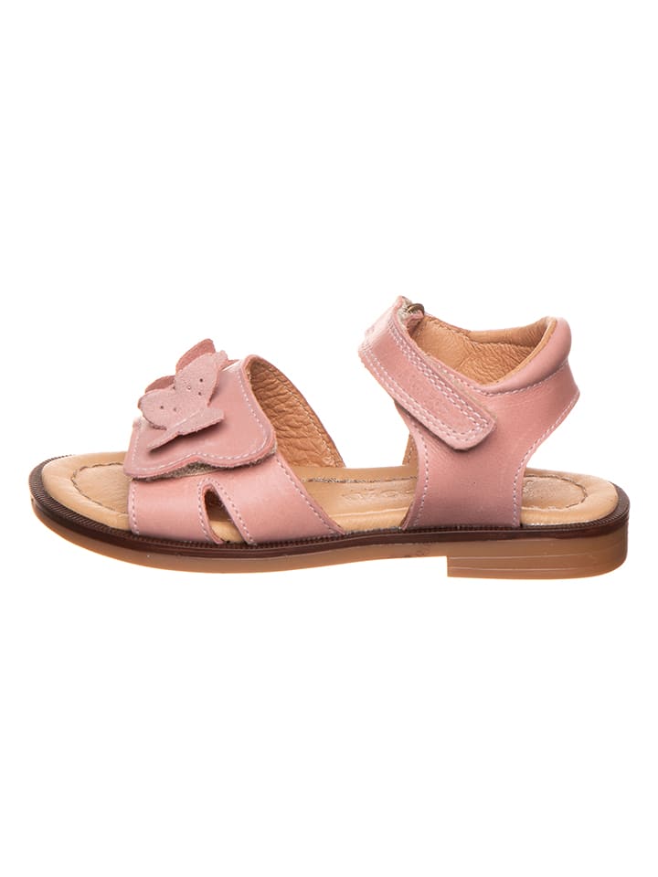 POM POM Skórzane sandały w kolorze jasnoróżowym rozmiar: 26