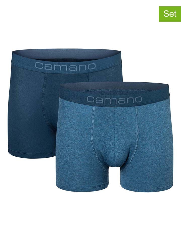 camano Bokserki (2 pary) w kolorze niebieskim rozmiar: L