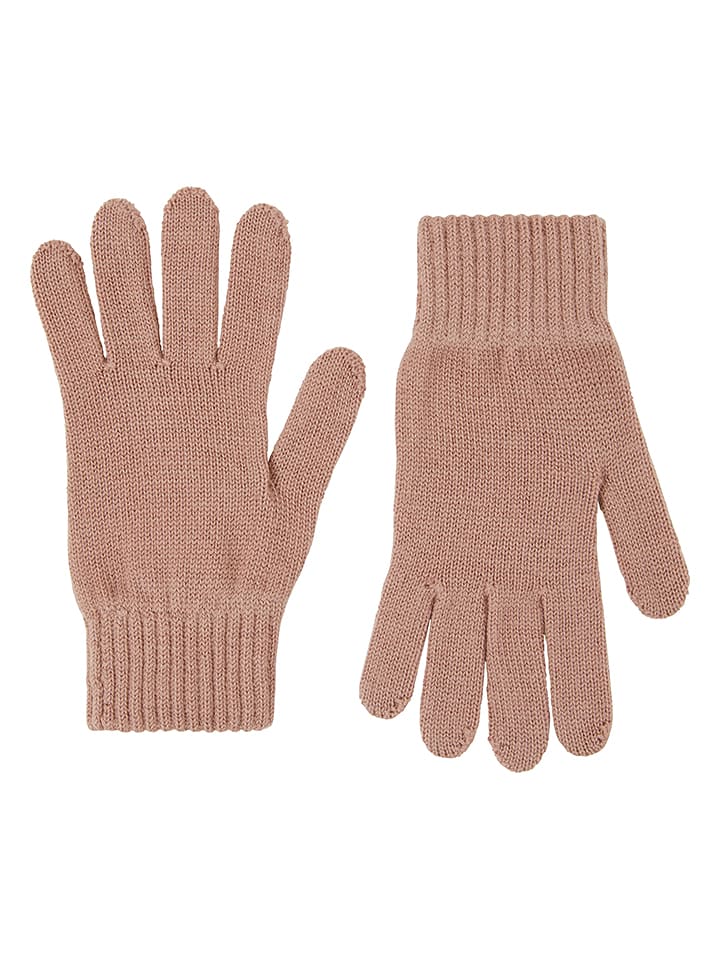 Lanerossi Wełniane rękawiczki "Asia" w kolorze jasnoróżowym - 22 x 7 cm rozmiar: onesize