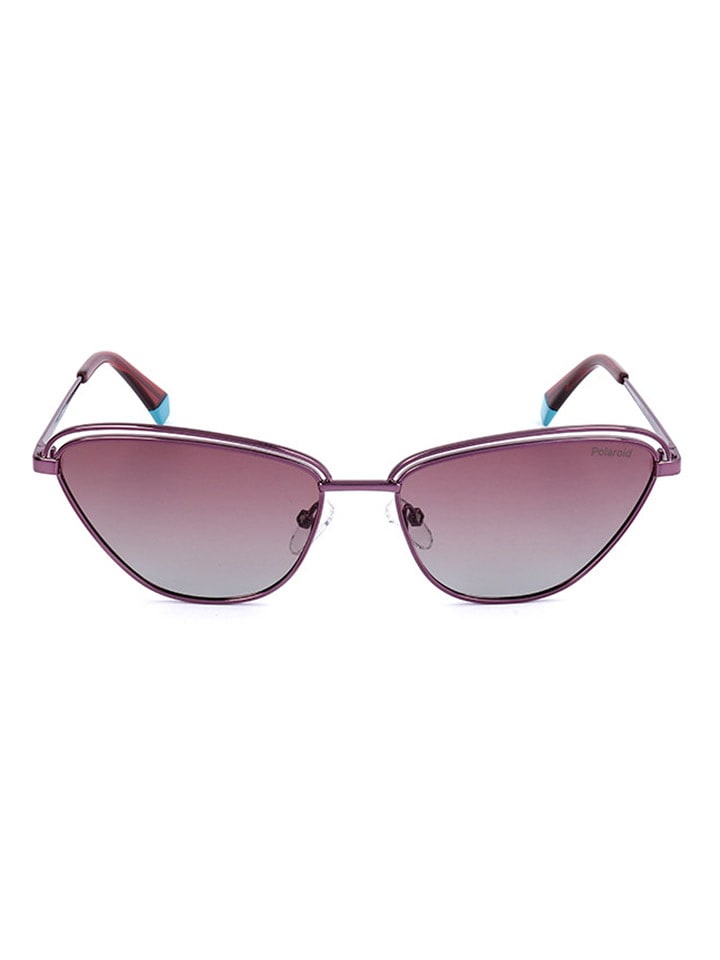 Polaroid Damskie okulary przeciwsłoneczne w kolorze fioletowym rozmiar: 56