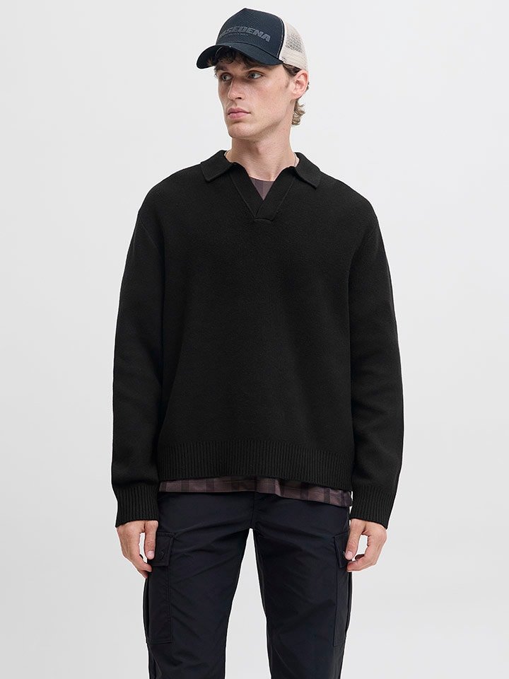 Jack & Jones Sweter w kolorze czarnym rozmiar: M