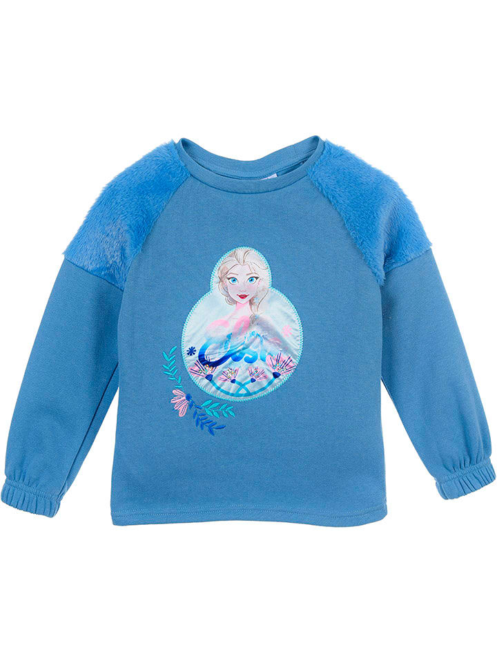Disney Frozen Bluza "Kraina Lodu" w kolorze niebieskim rozmiar: 104