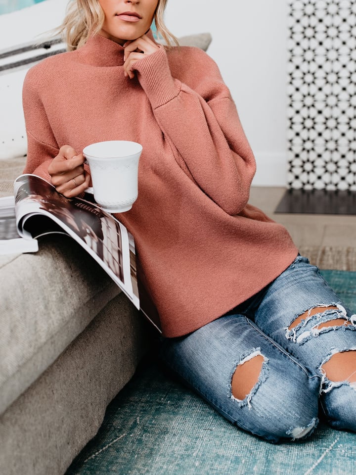 LA Angels Sweter w kolorze łososiowym rozmiar: M