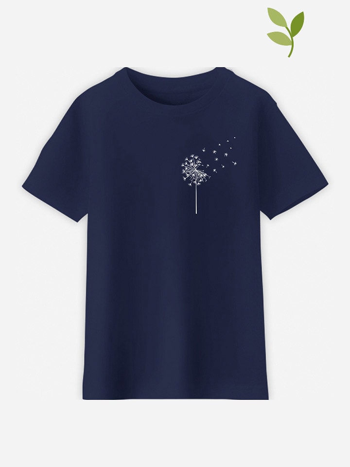 WOOOP Koszulka "Pissenlit" w kolorze granatowym rozmiar: 152