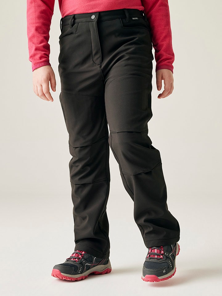 Regatta Spodnie outdoorowe "Highton" w kolorze czarnym rozmiar: 140