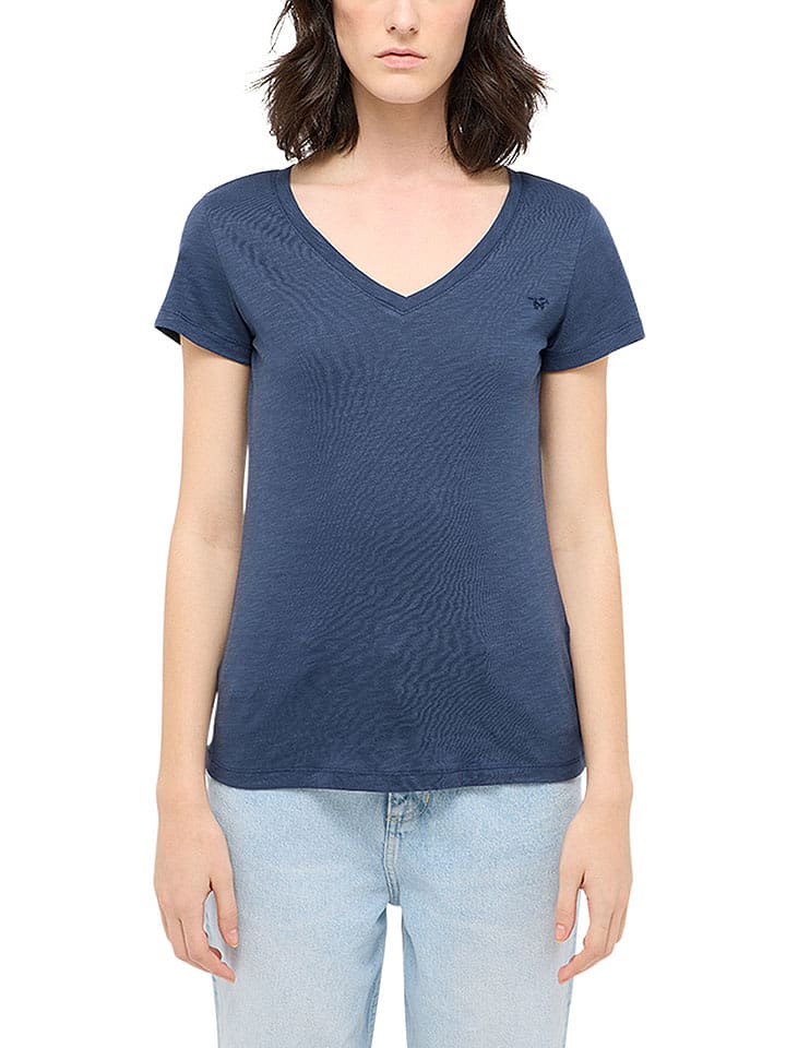 Mustang Koszulka w kolorze niebieskim rozmiar: M