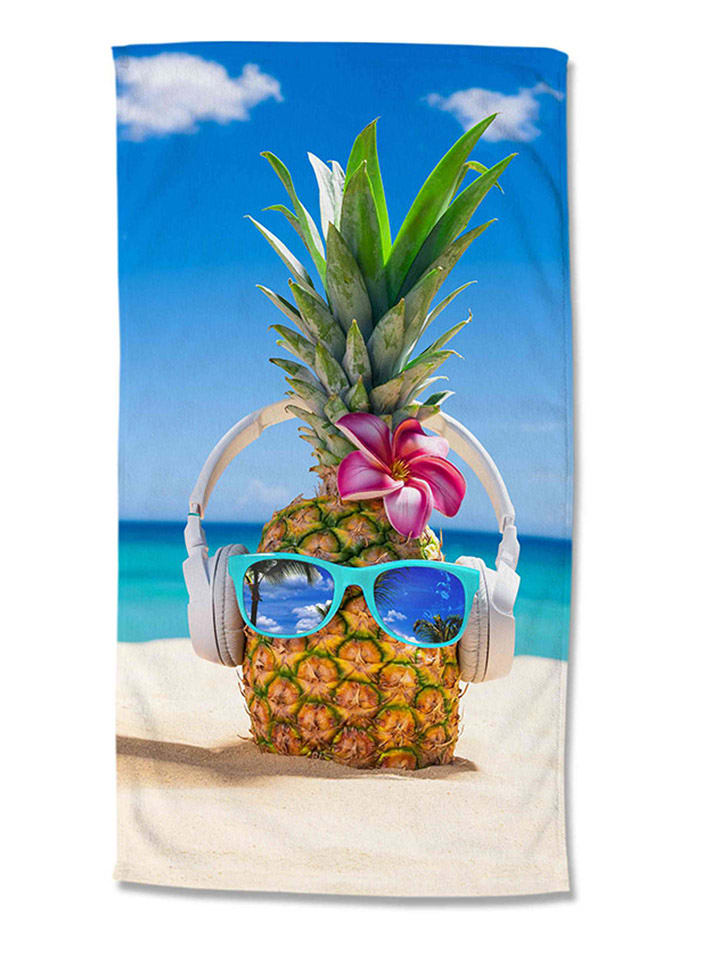 Good Morning Ręcznik plażowy "Pineapple" ze wzorem rozmiar: 100x180 cm