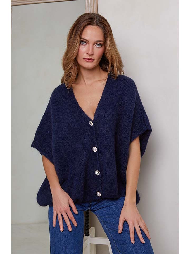 Joséfine Kardigan "Brado" w kolorze granatowym rozmiar: S