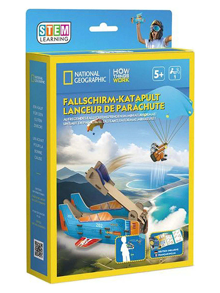 CubicFun Zestaw konstrukcyjny "Parachute Catapult" - 5+ rozmiar: onesize