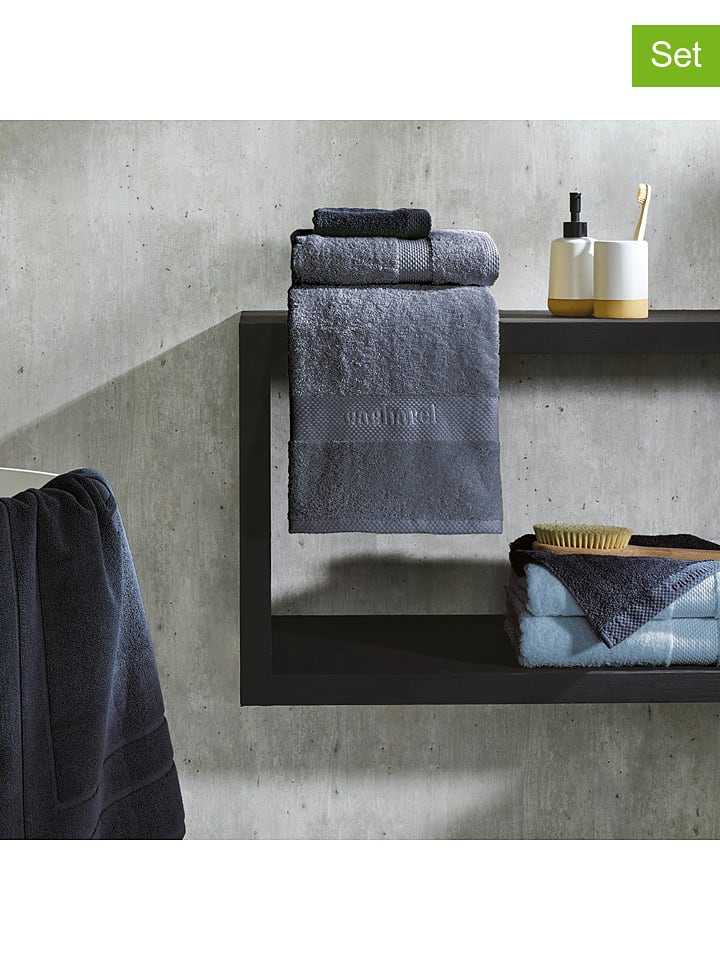 Cacharel textiles Ręczniki (2 szt.) w kolorze szarym dla gości rozmiar: 50x100 cm