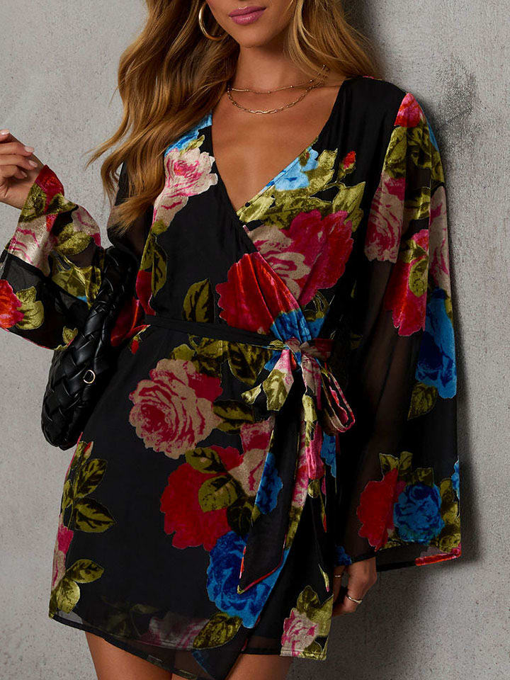 Milan Kiss Sukienka w kolorze czarnym ze wzorem rozmiar: XL