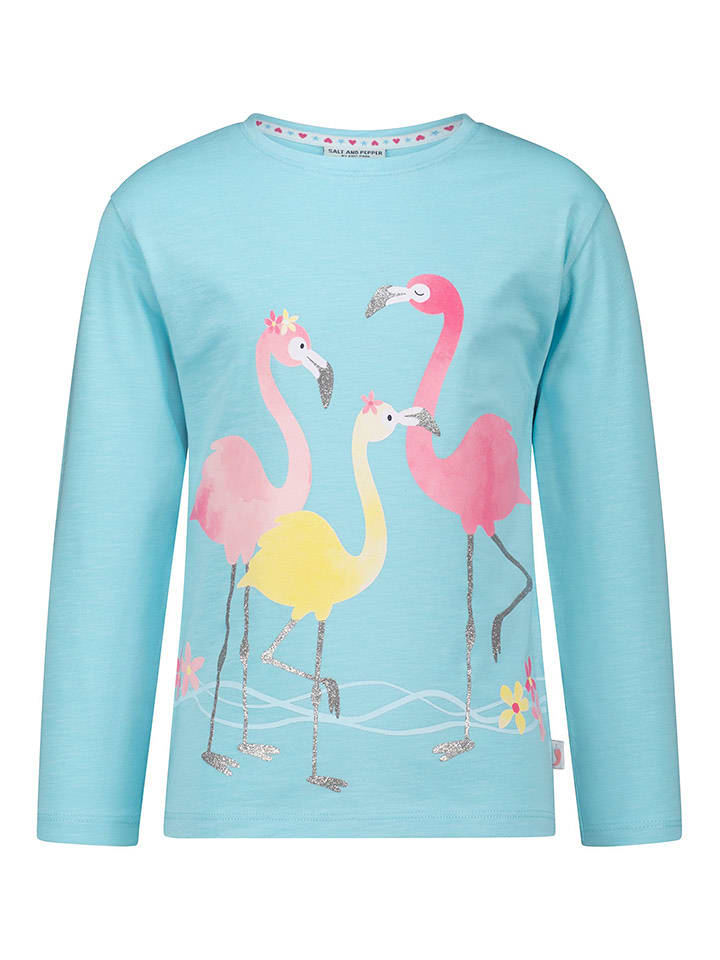 Salt and Pepper Koszulka w kolorze błękitnym rozmiar: 128/134