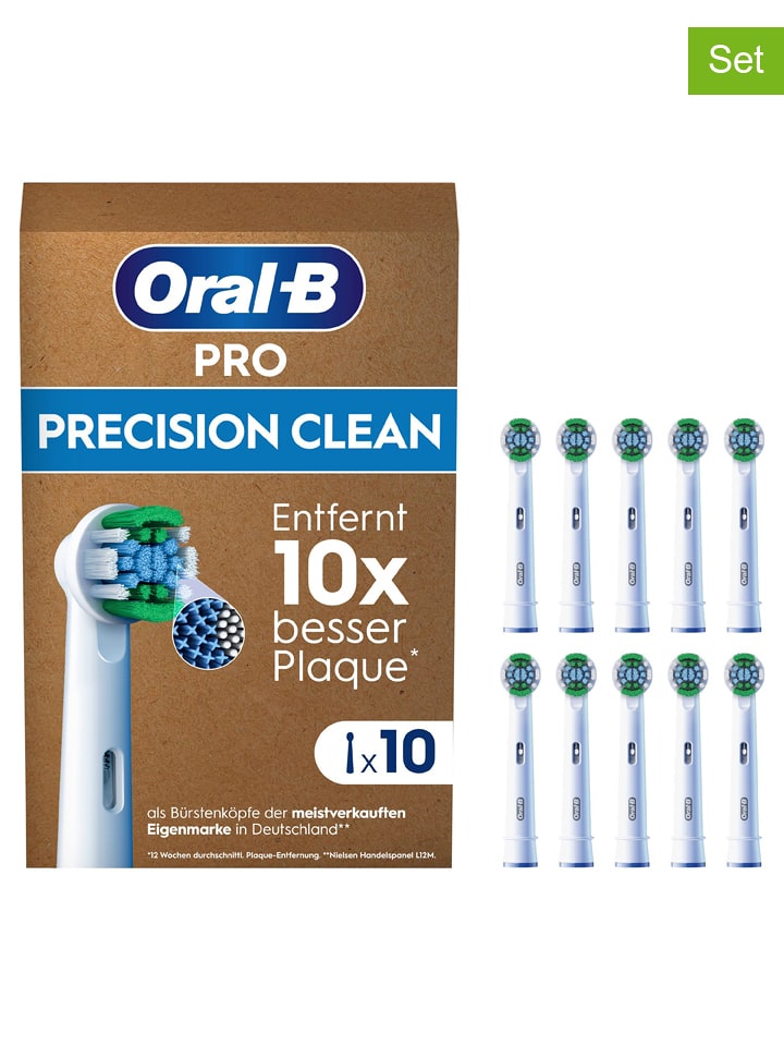 Oral-B Wymienne końcówki (10 szt.) "Precision Clean" w kolorze białym rozmiar: onesize