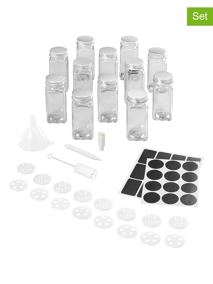 metaltex 55-częściowy zestaw do przypraw rozmiar: onesize