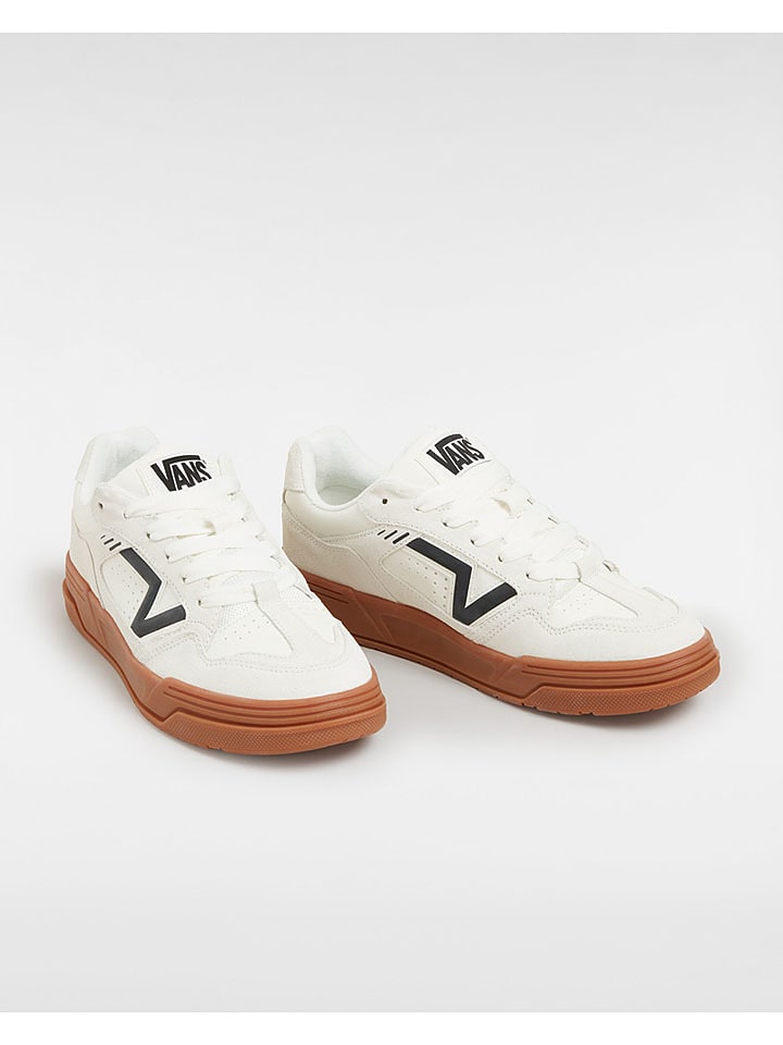 Vans Skórzane sneakersy w kolorze kremowym rozmiar: 34,5