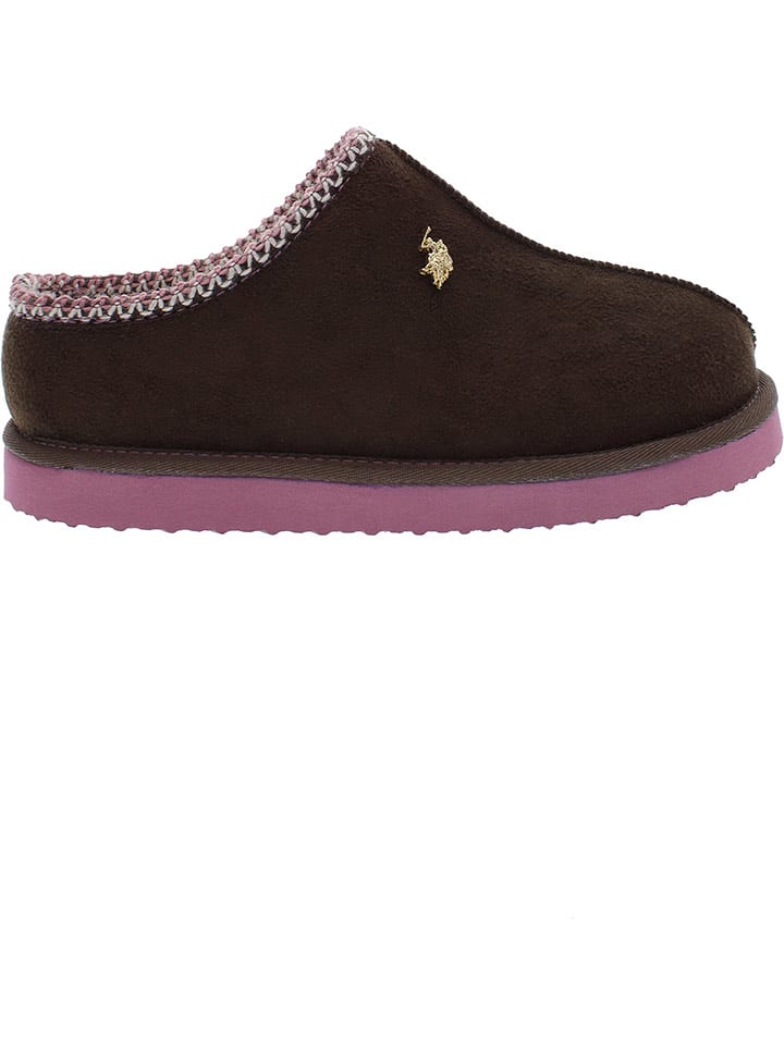 U.S. Polo Assn. Kapcie w kolorze brązowym rozmiar: 39