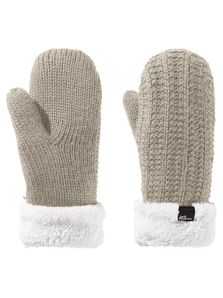 Jack Wolfskin Rękawiczki "Highloft" w kolorze beżowym rozmiar: M