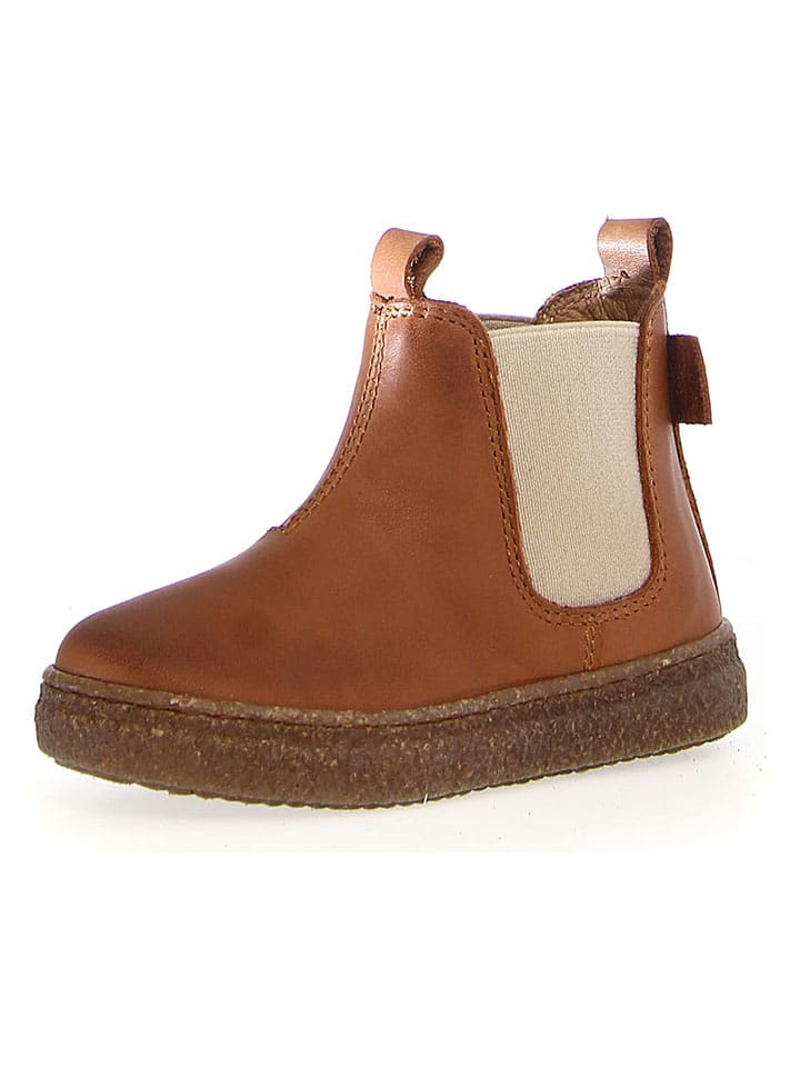 Naturino Skórzane botki "Figus" w kolorze jasnobrązowym rozmiar: 26