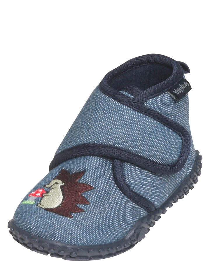 Playshoes Kapcie w kolorze niebieskim rozmiar: 22/23