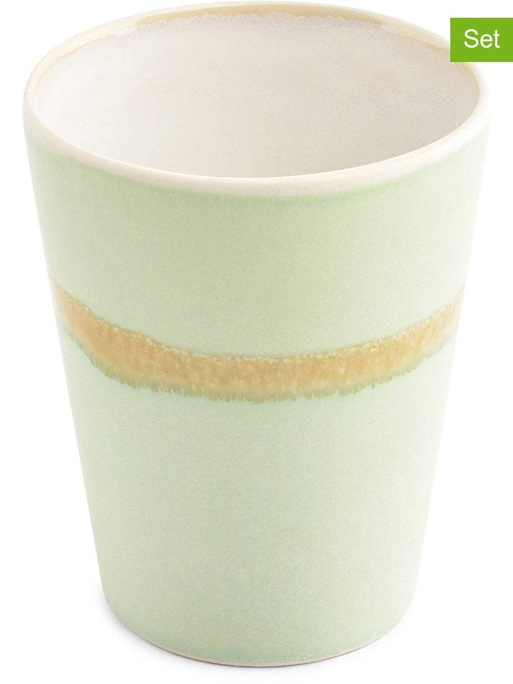 Salt and Pepper Kubki (4 szt.) "Flow" w kolorze zielonym - 370 ml rozmiar: onesize