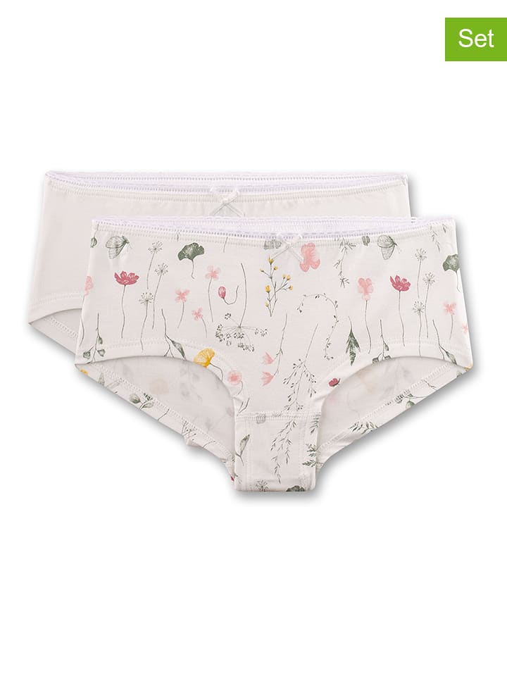 Sanetta Pełne majtki (2 pary) w kolorze białym rozmiar: 128