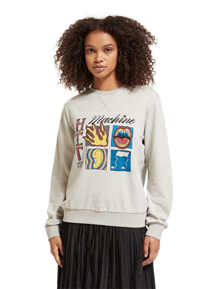 Scotch & Soda Bluza w kolorze jasnoszarym rozmiar: L