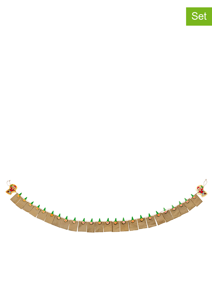 Legler Kalendarz adwentowy w kolorze beżowym rozmiar: onesize