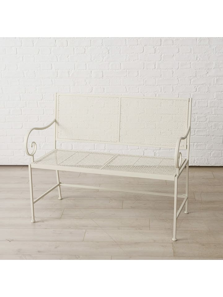 Boltze Ławka "Marisa" w kolorze białym - wys. 90,7 cm rozmiar: onesize