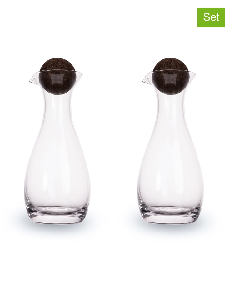 Sagaform 2-częściowy zestaw w kolorze czarnym - 300 ml rozmiar: onesize