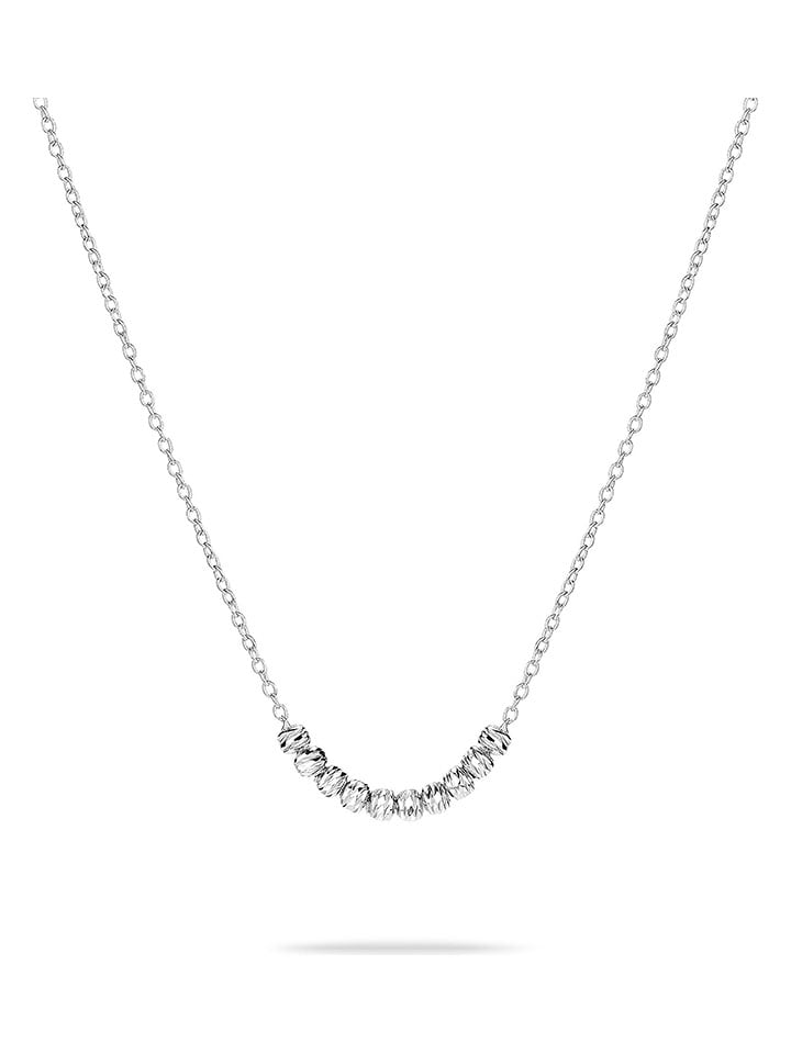 Tamaris Srebrny naszyjnik z elementami ozdobnymi - dł. 45 cm rozmiar: onesize