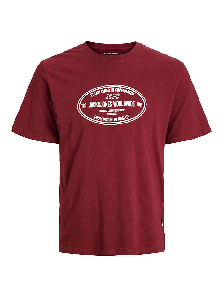 Jack & Jones Koszulka w kolorze czerwonym rozmiar: L