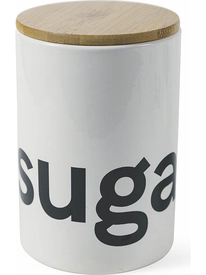 Villa d´Este Pojemnik w kolorze biało-czarnym - wys. 15 cm rozmiar: onesize